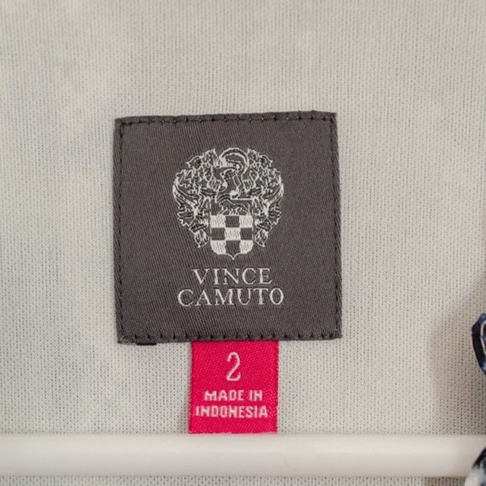 Vince Camuto Snake Print Drawstring Chiffon Dress - image 2